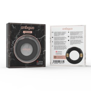 ANBIGUO™ – pierścień wibracyjny, kompatybilny z technologią bezprzewodową WATCHME, 7 trybów wibracji, dwa super mocne silniki 3